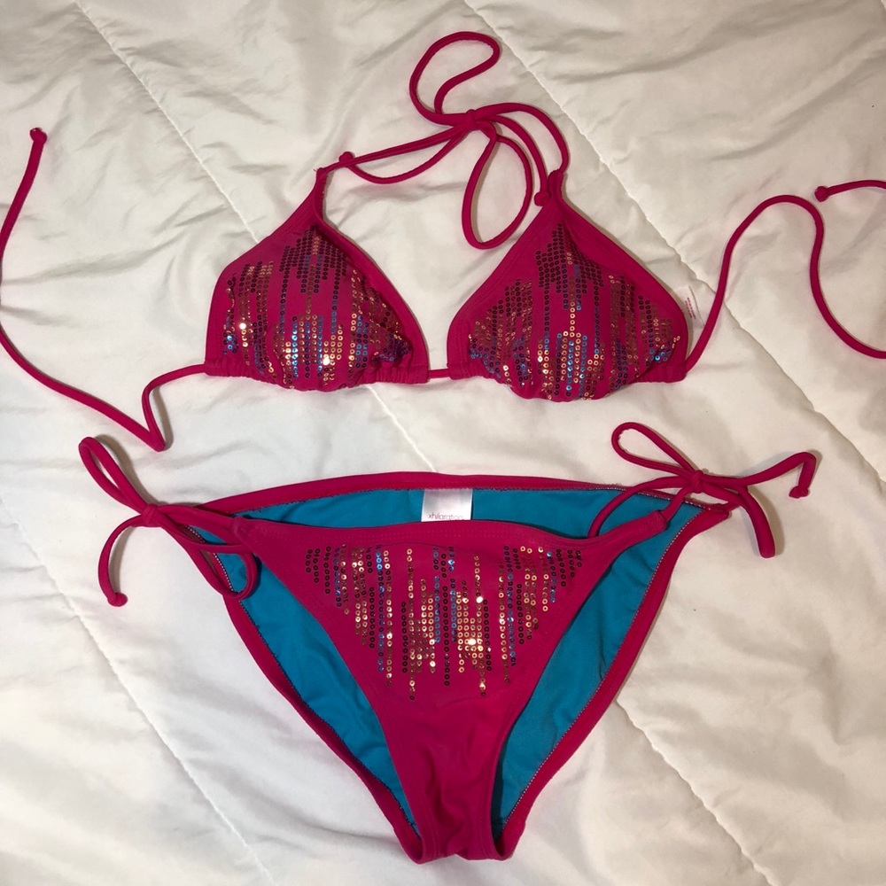Hot pink bathing suit set✨💕